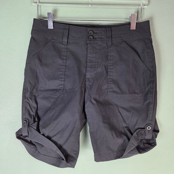 Eddie Bauer Womens Rolled Hem Bermuda Shorts Size 6 Casual - Picture 1 of 5